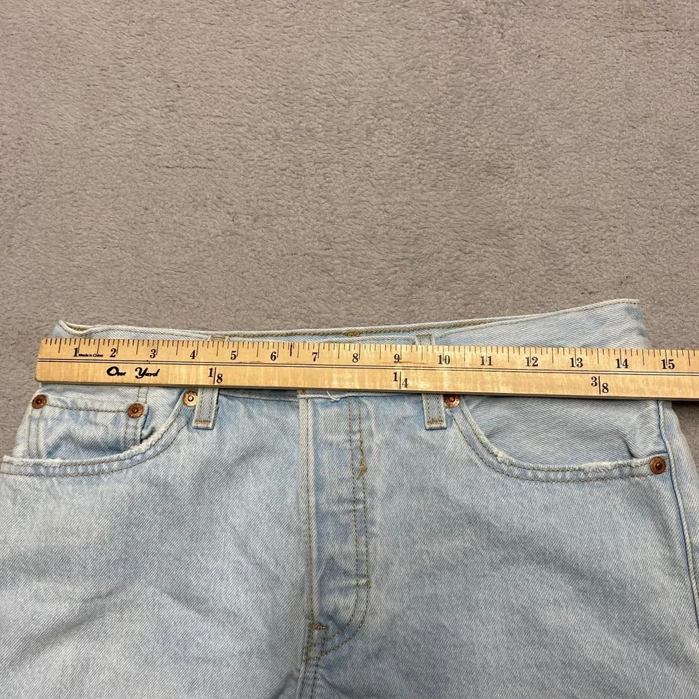 Levis‎ Premium Wedgie Shorts Womens 29 Raw Hem Button High Rise Cut Off